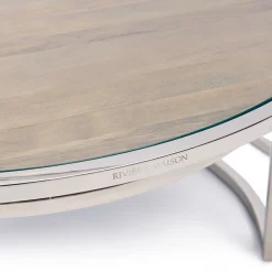 Rivièra Maison Salontafel Soho XL Set van 2 Naturel/Zilver