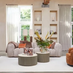 Rivièra Maison Salontafel Villanova Travertin Ø80cm