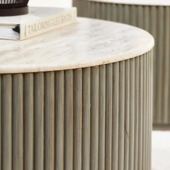 Rivièra Maison Salontafel Villanova Travertin Ø80cm