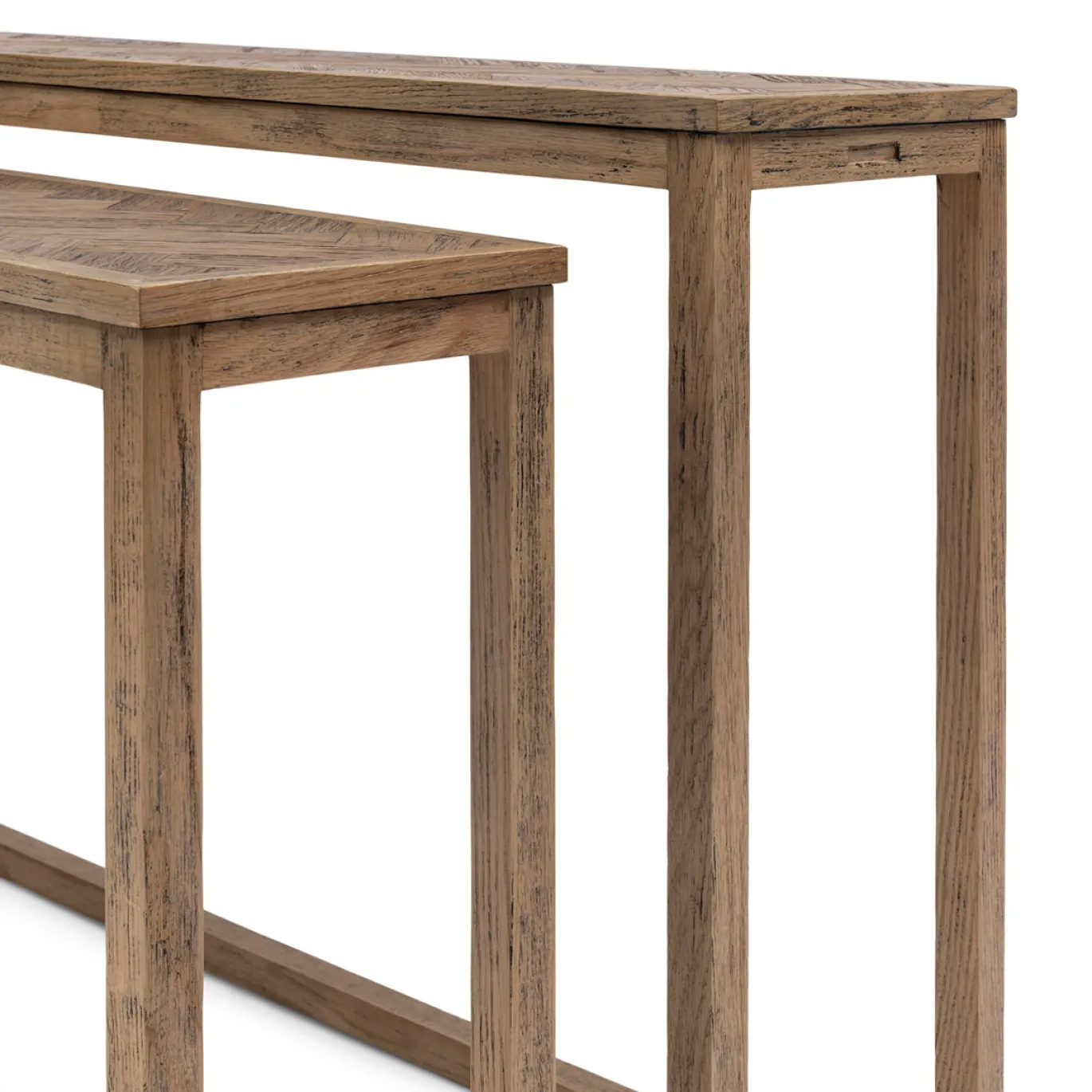 Rivièra Maison Sidetable Harbour Island Eikenhout Set van 2