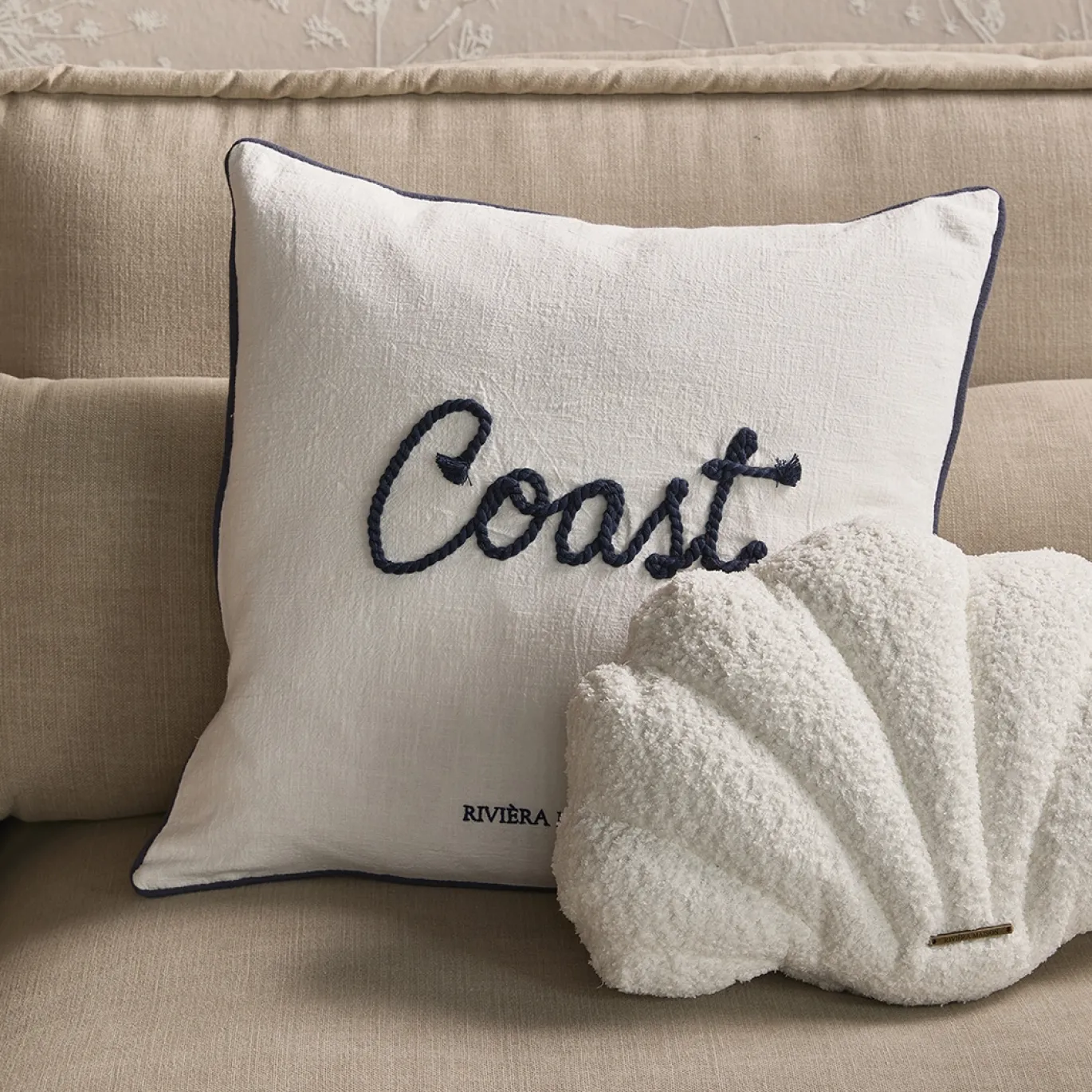Rivièra Maison Sierkussen Coastal Chic 50x50cm