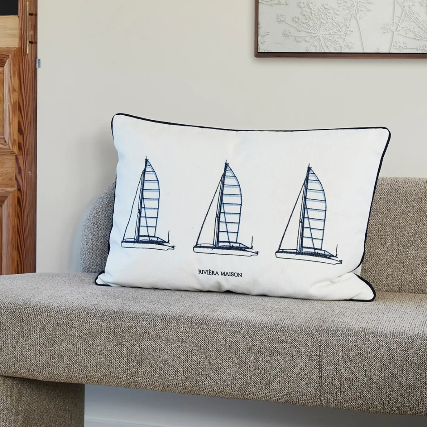 Rivièra Maison Sierkussen Sail Point 65x45cm