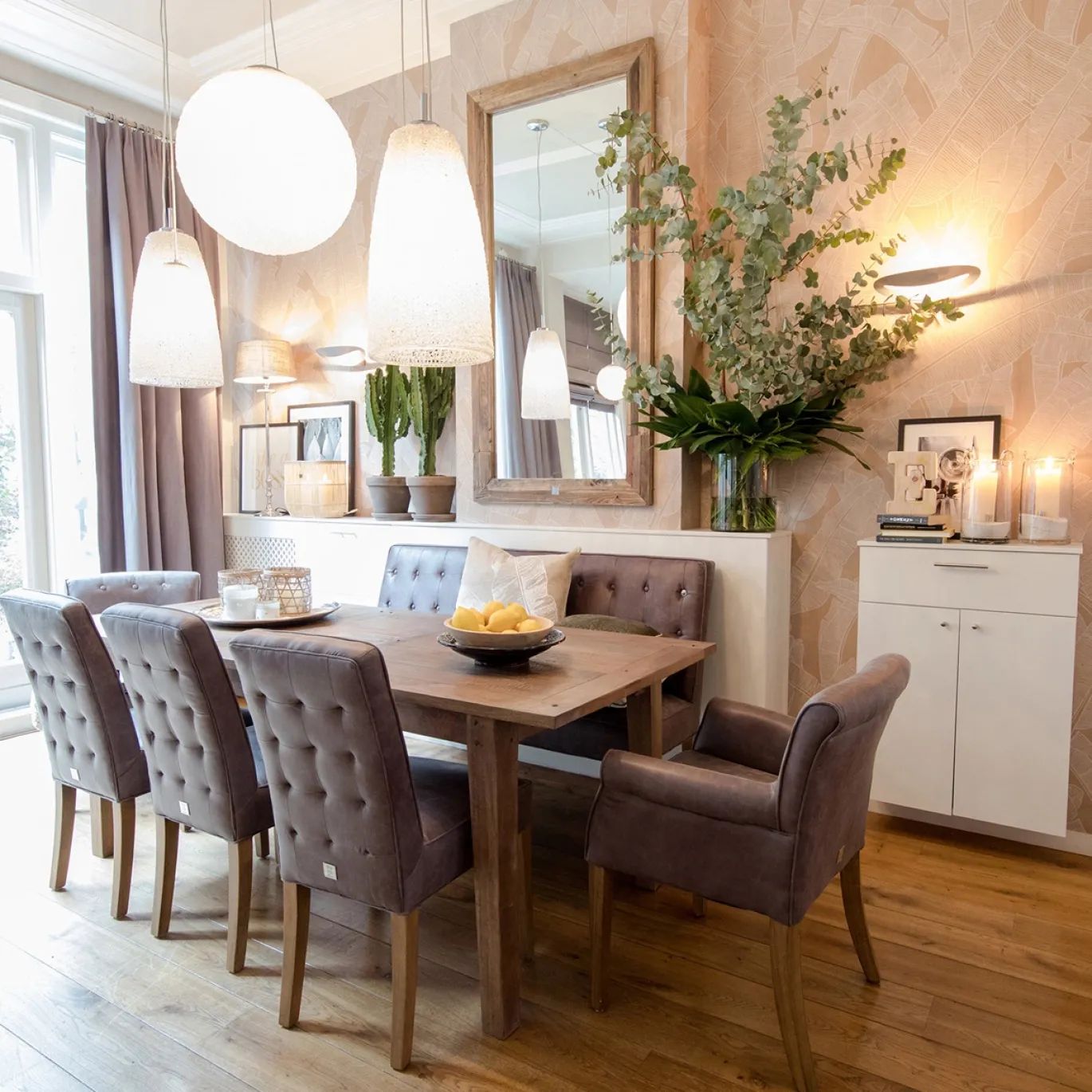 Rivièra Maison Spiegel Beach House Iepenhout 180cm