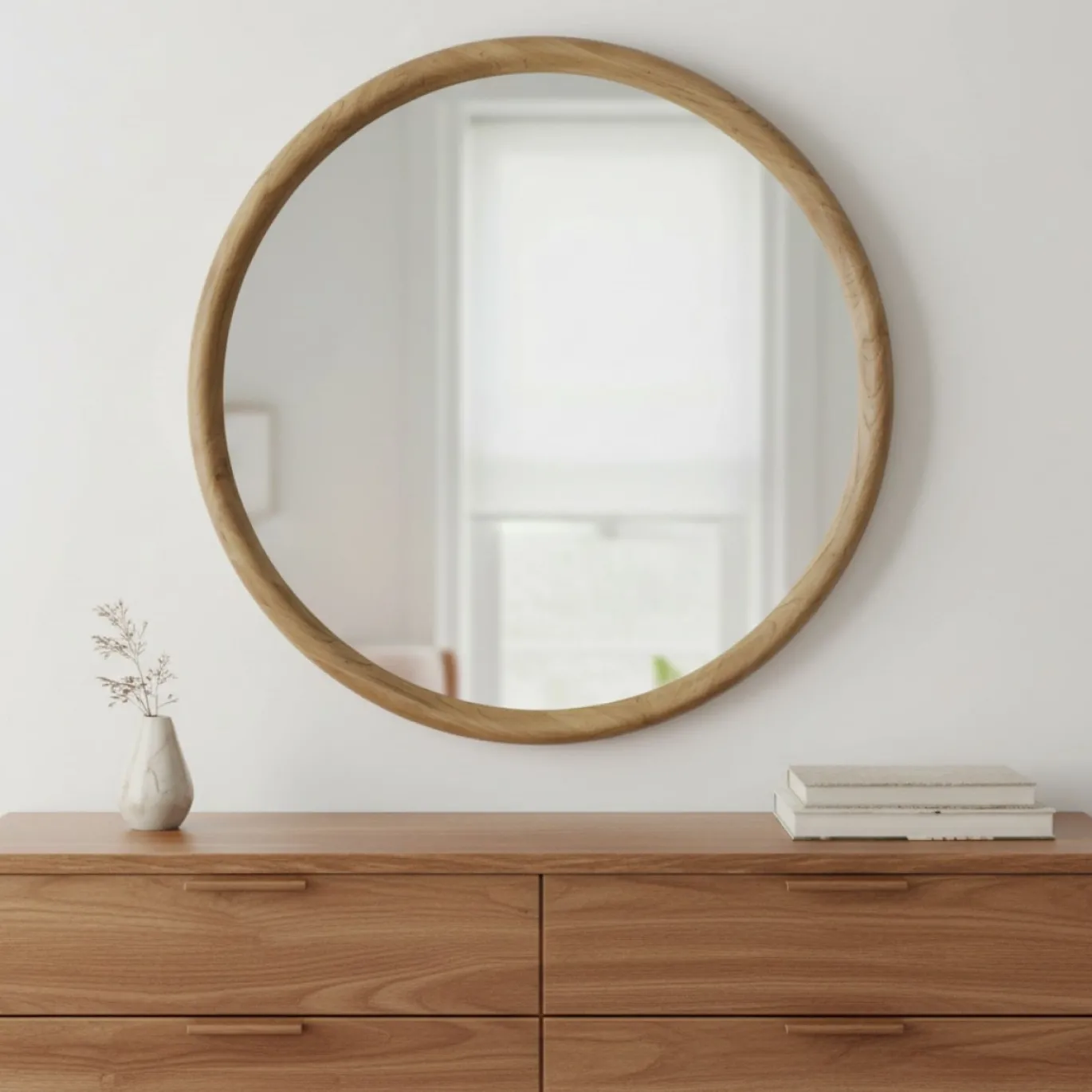 Rivièra Maison Spiegel Isola Iepenhout Ø80cm