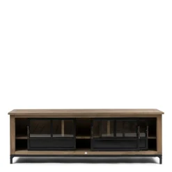 Rivièra Maison Tv-Meubel The Hoxton Bruin/Zwart 190cm