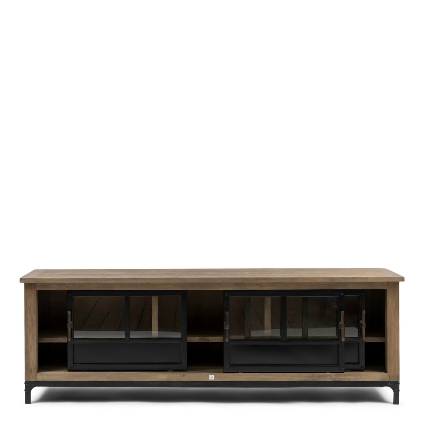 Rivièra Maison Tv-Meubel The Hoxton Bruin/Zwart 190cm