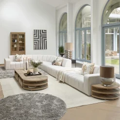 Rivièra Maison Vloerkleed Cecil Rond Grijs Ø240cm