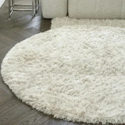 Rivièra Maison Vloerkleed Cecil Rond Crème Ø240cm