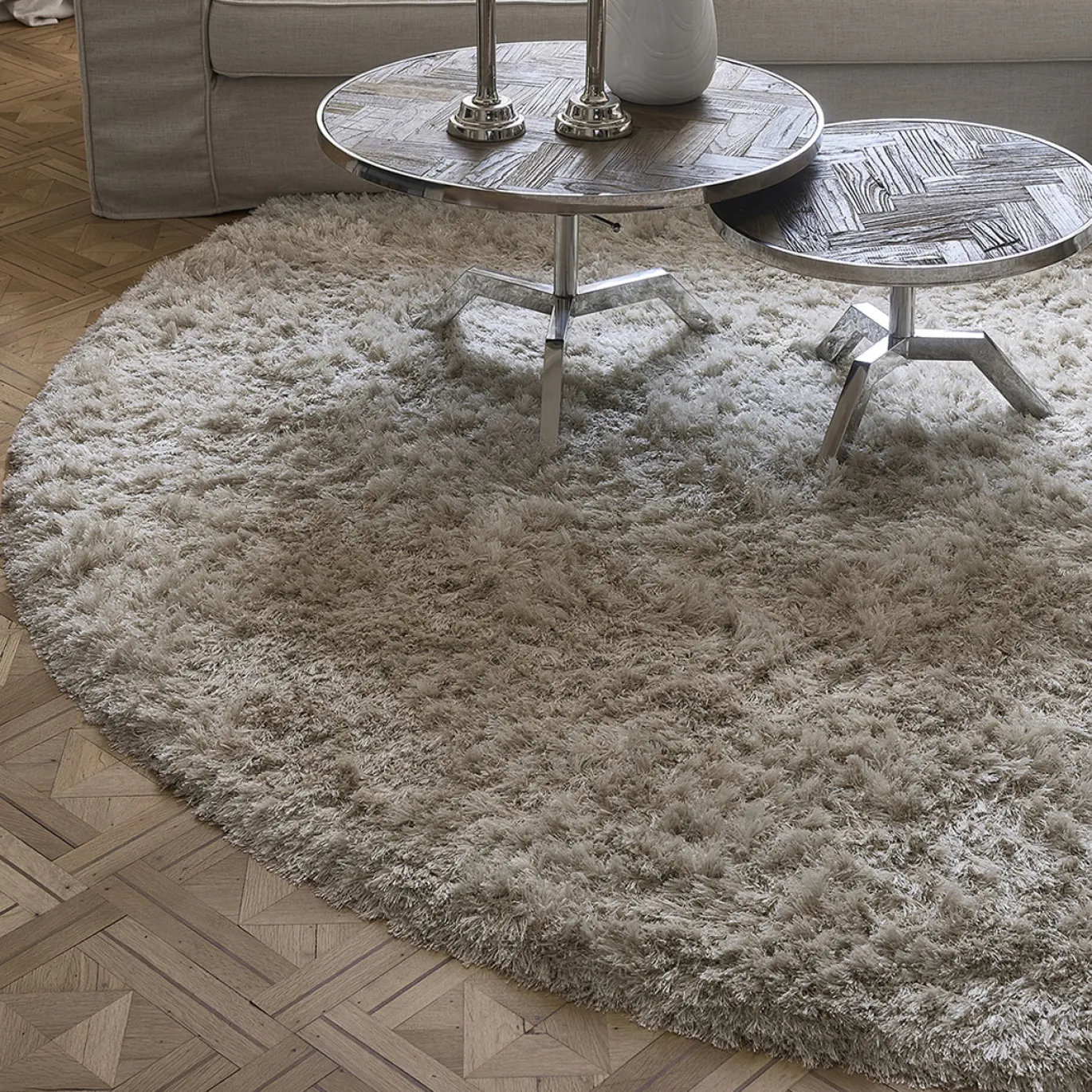 Rivièra Maison Vloerkleed Mesa Vista Rond Ø240cm