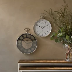 Rivièra Maison Wandklok Quality Time Zwart/Naturel