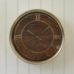 Rivièra Maison Wandklok Sebastiaan Zwart/Goud
