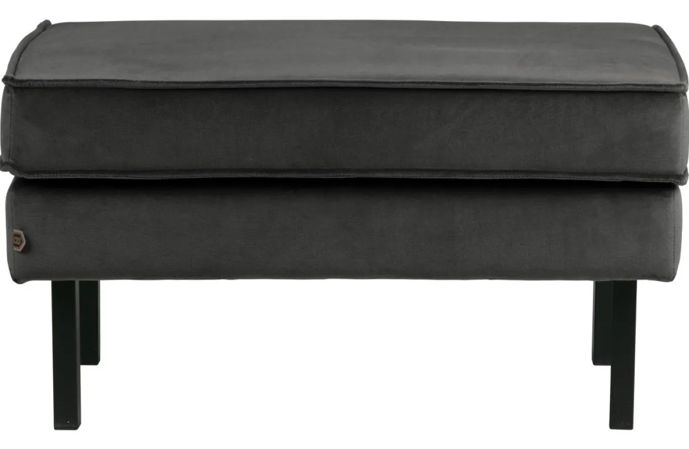Rodeo Hocker op Poten Velvet Antraciet