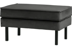Rodeo Hocker op Poten Velvet Antraciet
