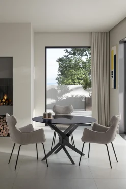 Ronde Tafel 140cm Grijs - Giga Meubel