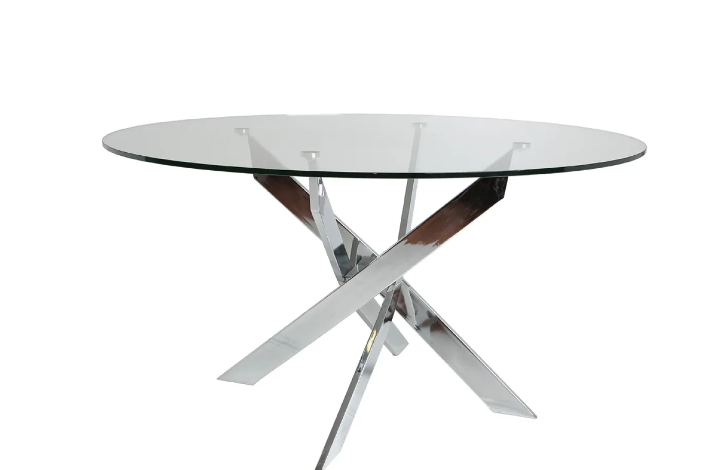 Ronde Tafel Ruth 120cm Chrome - Giga Meubel