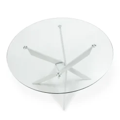 Ronde Tafel Ruth 120cm Wit - Giga Meubel