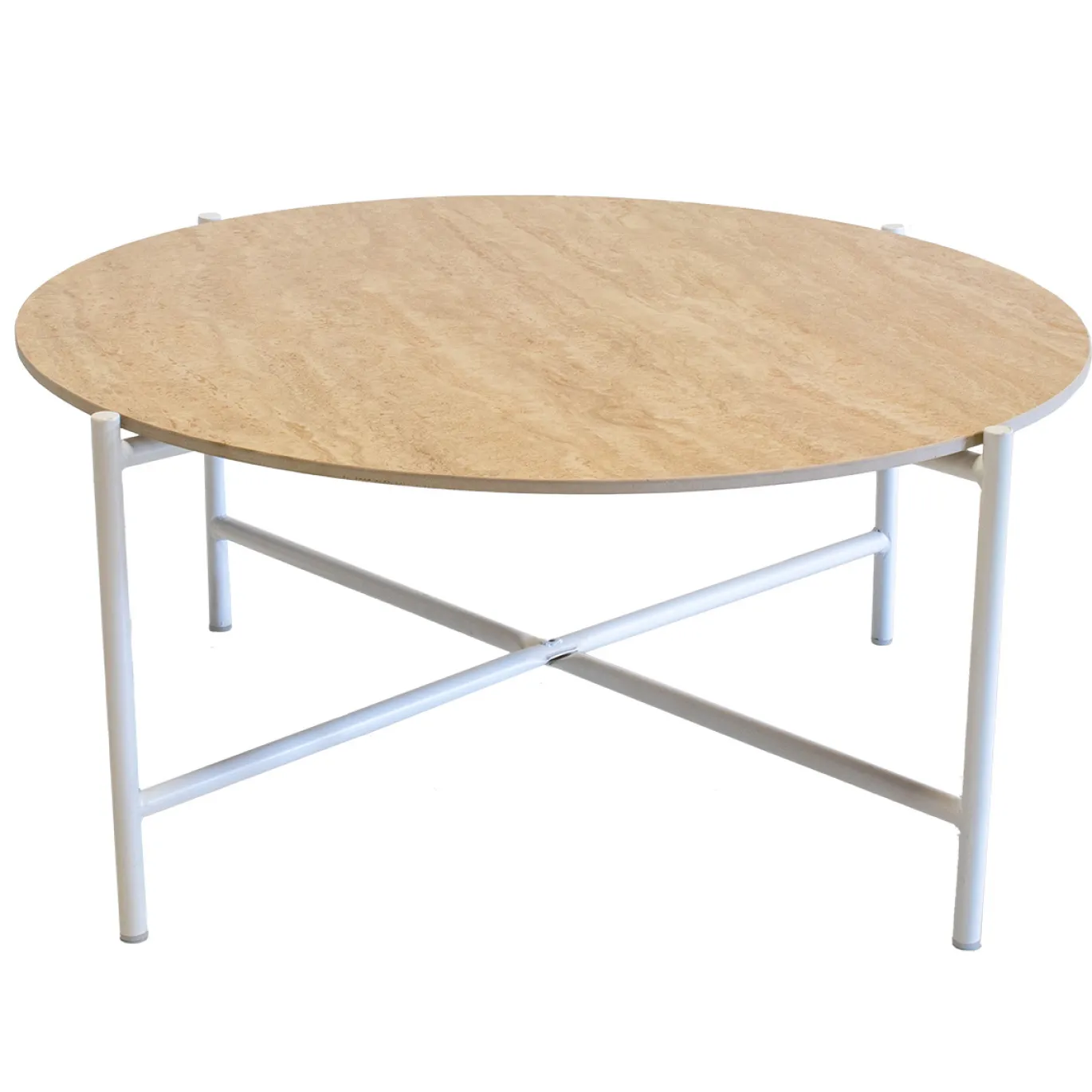 Salontafel Abano Travertin Rond Set van 2 - Giga Meubel