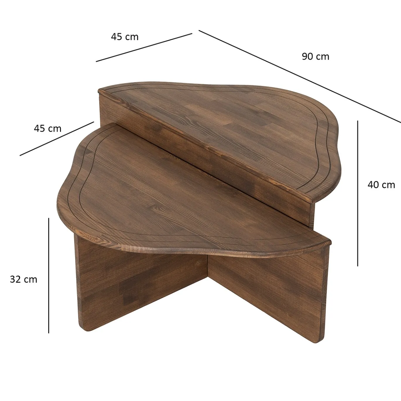 Salontafel Altopiano Walnoot