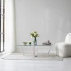 Salontafel Amalfi Glas/Wit 105cm