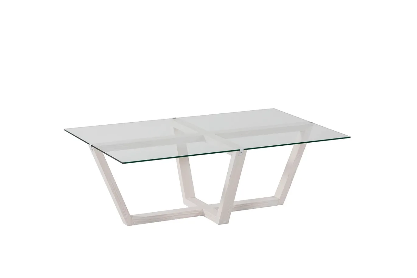 Salontafel Amalfi Glas/Wit 105cm