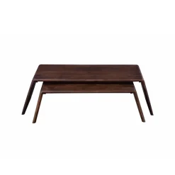 Salontafel Amaya Donkerbruin (set van 2) - Giga Meubel