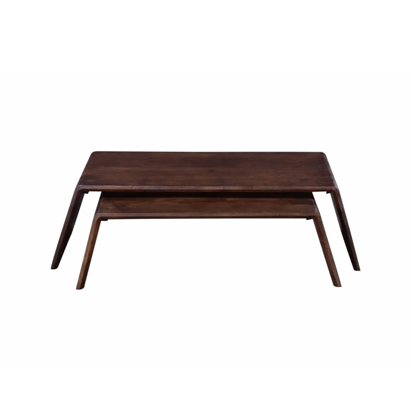 Salontafel Amaya Donkerbruin (set van 2) - Giga Meubel