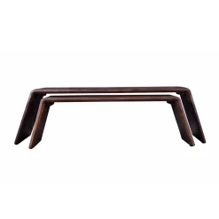 Salontafel Amaya Donkerbruin (set van 2) - Giga Meubel