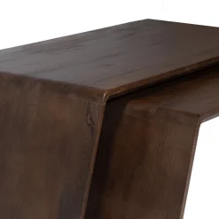 Salontafel Amaya Donkerbruin (set van 2) - Giga Meubel