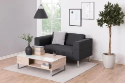Salontafel Archie Glas Wit 110cm - Giga Living