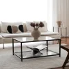 Salontafel Astro Zwart/Glas 90cm