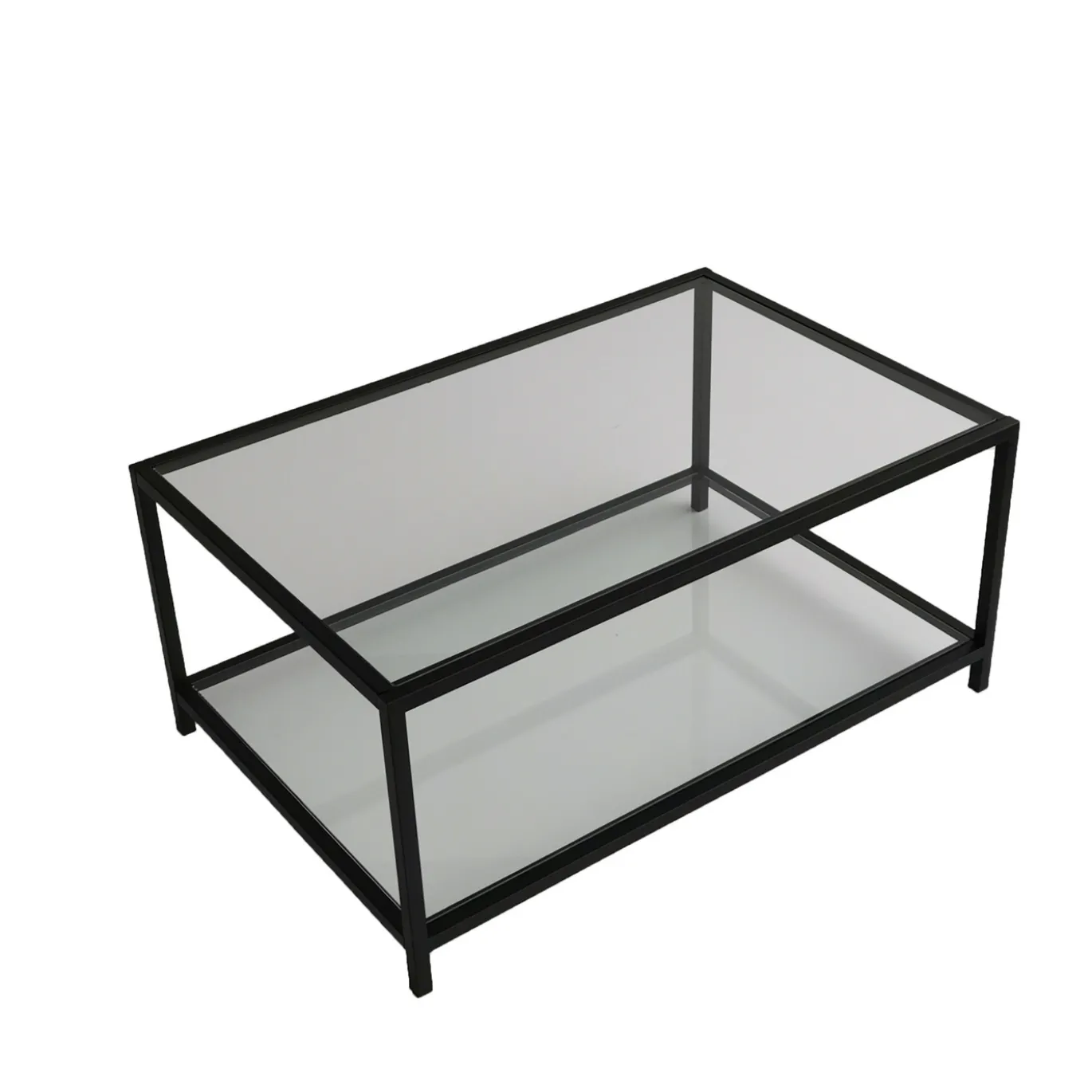 Salontafel Astro Zwart/Glas 90cm