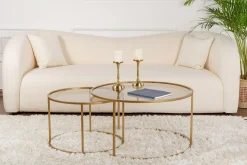 Salontafel Aurum Ø80/Ø60cm Goud/Brons Set van 2