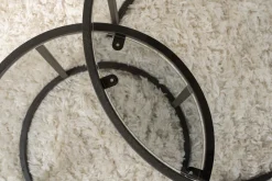 Salontafel Aurum Ø60/Ø42cm Zwart/Smoke Set van 2