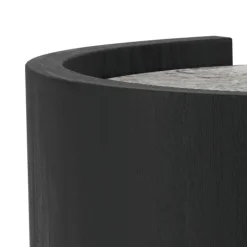 Salontafel Avery Marmer Grijs Zwart 125cm - Giga Living
