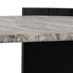 Salontafel Avery Marmer Grijs Zwart 125cm - Giga Living