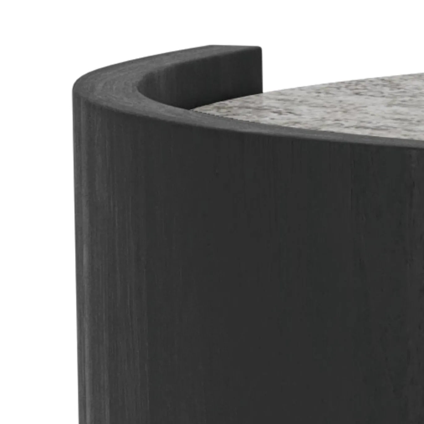 Salontafel Avery Marmer Grijs Zwart Ø95cm - Giga Living