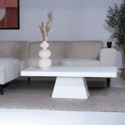 Salontafel Avia Rechthoek Wit 130cm - Giga Meubel