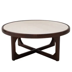 Salontafel Ayase Marmer Donkerbruin Set van 2 - Giga Meubel