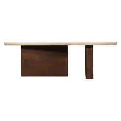 Salontafel Ayla Marmer Donkerbruin 120cm - Giga Meubel