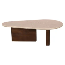 Salontafel Ayla Marmer Donkerbruin 120cm - Giga Meubel