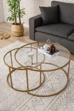 Salontafel Belarus Goud Set van 2