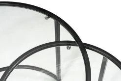 Salontafel Belarus Zwart Set van 2