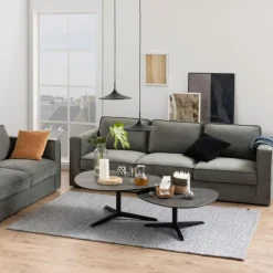 Salontafel Bergan Keramiek Zwart Fairba 100cm - Giga Living