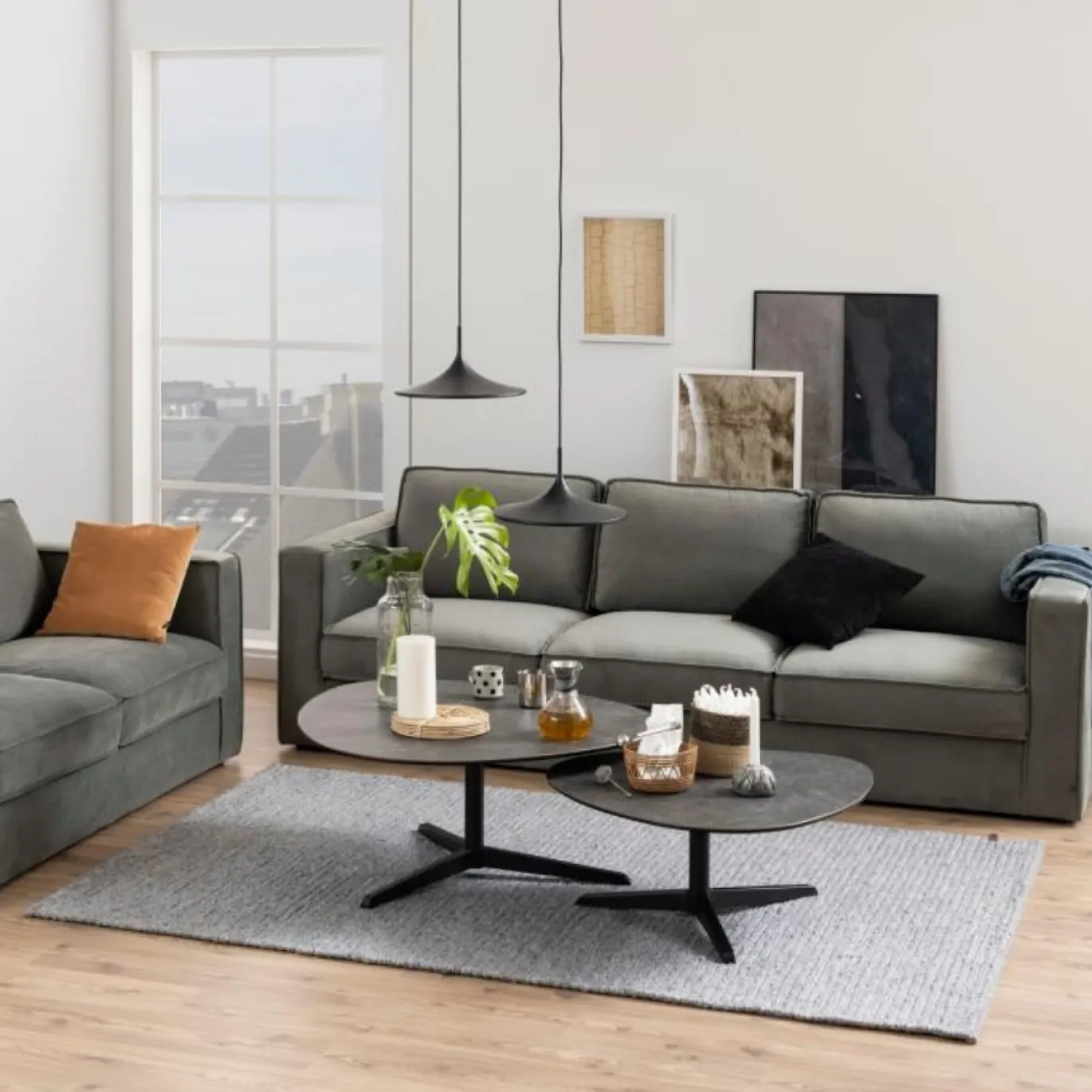 Salontafel Bergan Keramiek Zwart Fairba 100cm - Giga Living