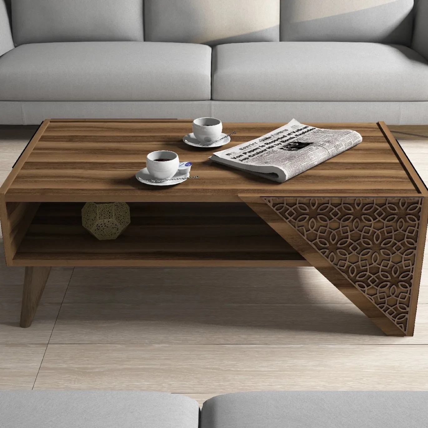 Salontafel Beril Walnoot 105cm