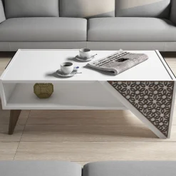 Salontafel Beril Wit 105cm
