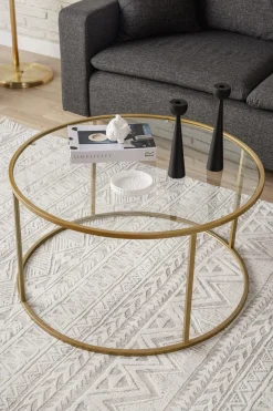 Salontafel Berlin Goud Ø80cm
