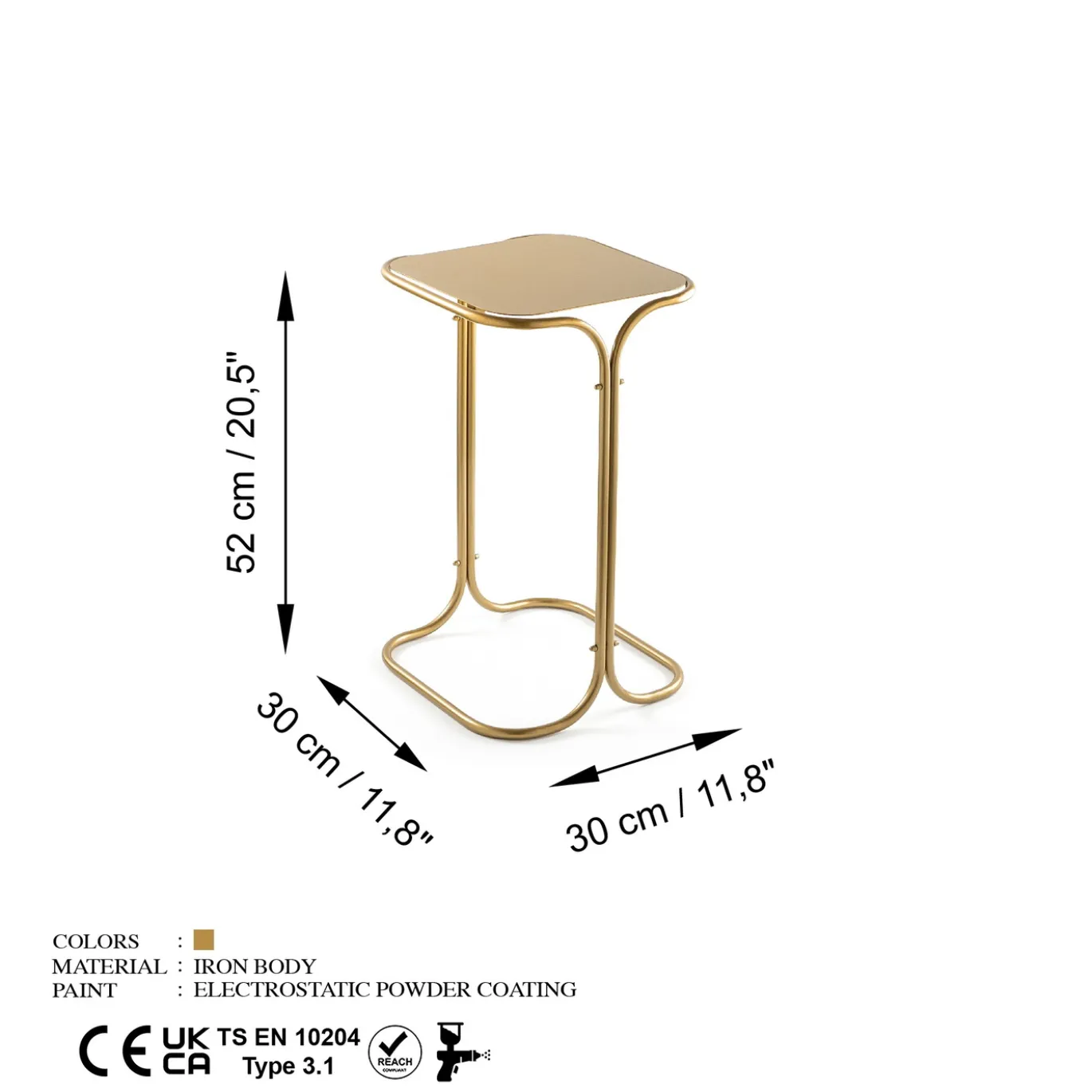 Salontafel Booloo Goud
