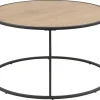Salontafel Bronx Rond MDF Naturel Ø80cm - Giga Living