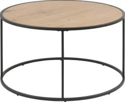 Salontafel Bronx Rond MDF Naturel Ø80cm - Giga Living